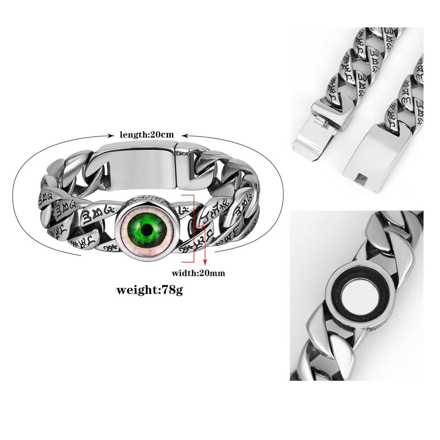 Steel Bracelet – Statement Vintage Men's Hip Hop Titanium Steel Fashion Accessory From Planderful Everyday Genie
