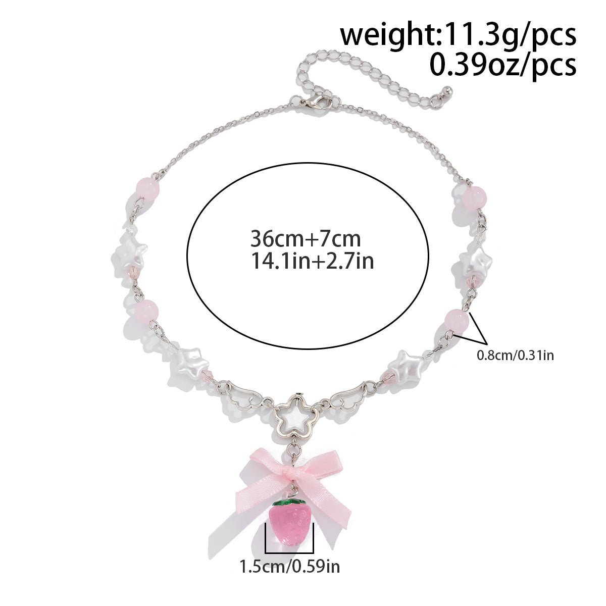 Strawberry Pearl Tassel Necklace Collection