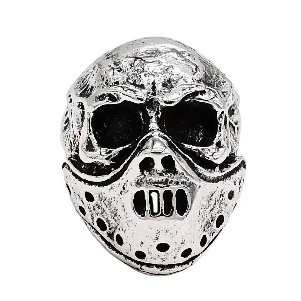 Gas Mask Skull Titanium Steel Ring
