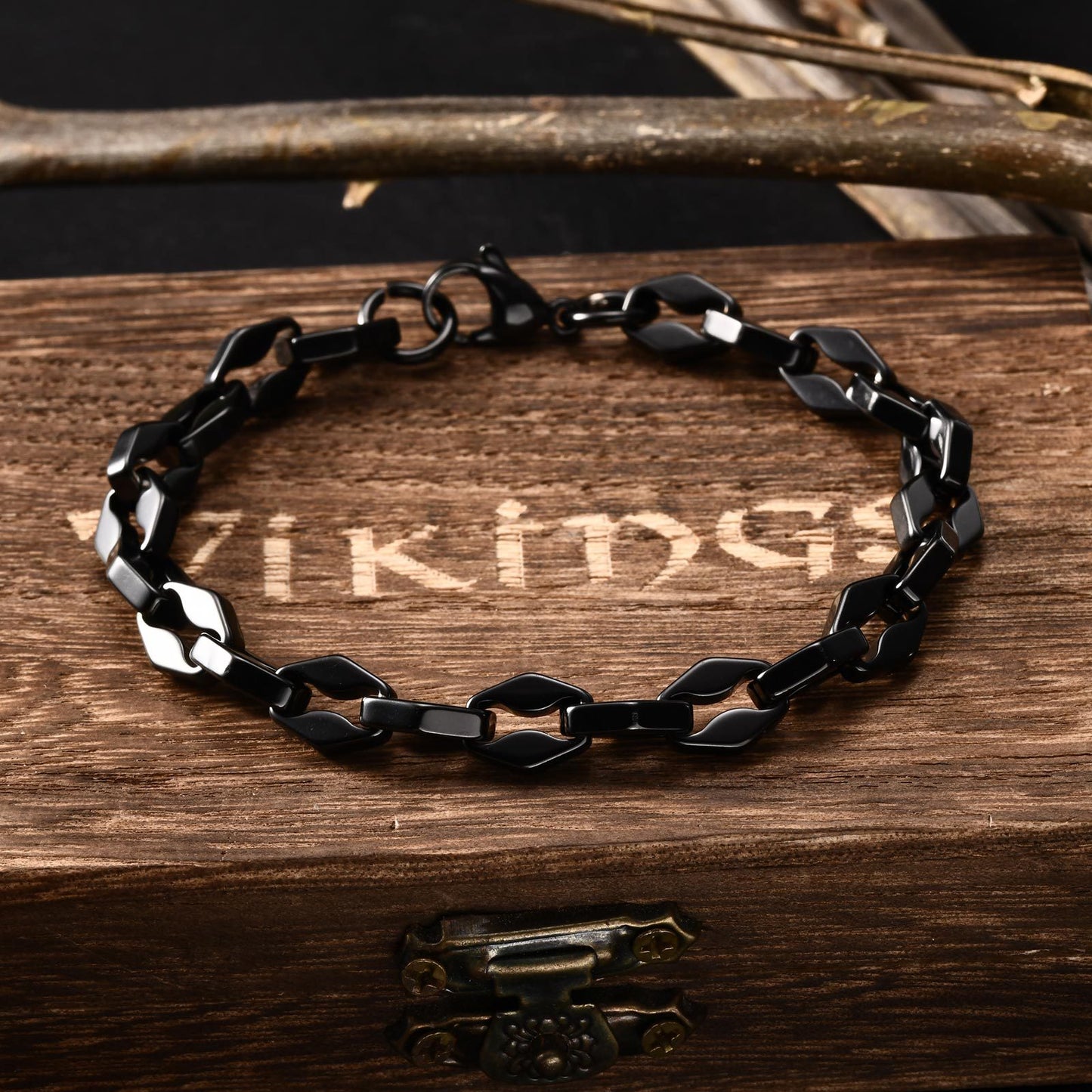 Jewelry Hip Hop Stainless Steel Lip Chain Bracelet for Men