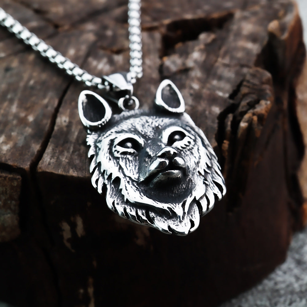 Europe America Domineering Direwolf Pendant 316 Steel Jewelry