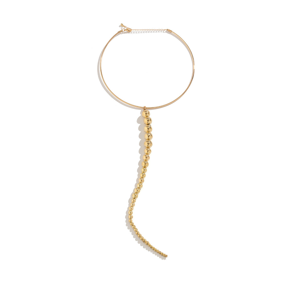 European and American Punk Style Necklace with Hanging Ball Pendant