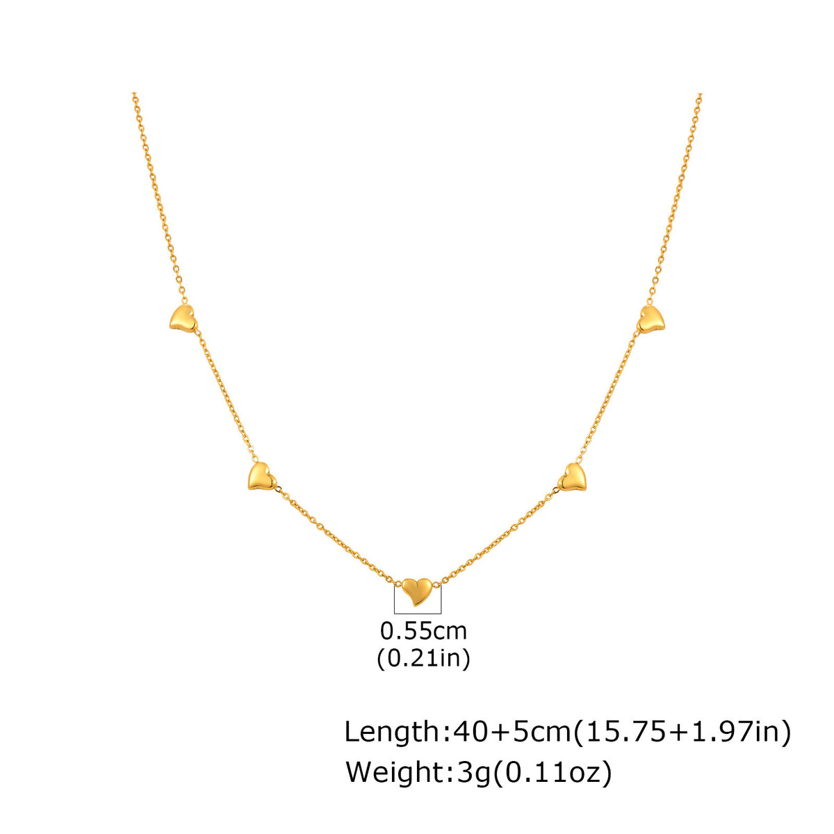 Wind Stainless Steel Girl Sweet Delicate Collarbone Chain Flower Butterfly Heart Necklace