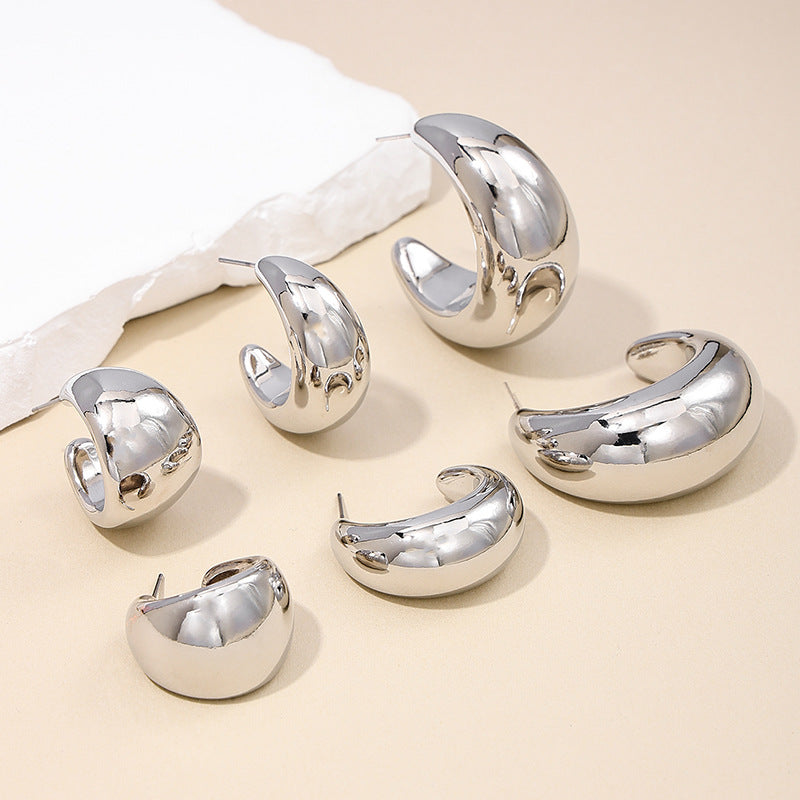 Exaggerated Temperament Hip-Hop Earring Set - Vienna Verve Collection