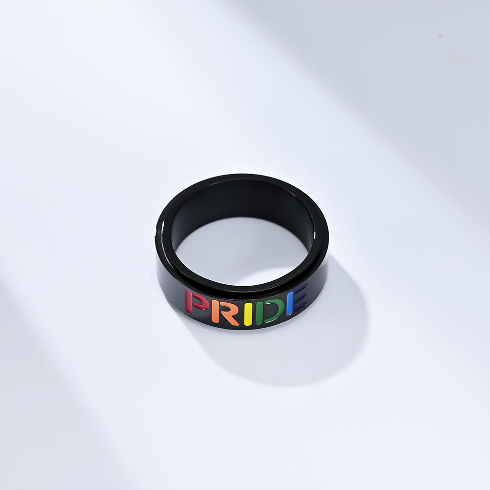 Planderful Everyday Genie Titanium Steel Rotating Ring for Anxiety Relief Unisex Jewelry