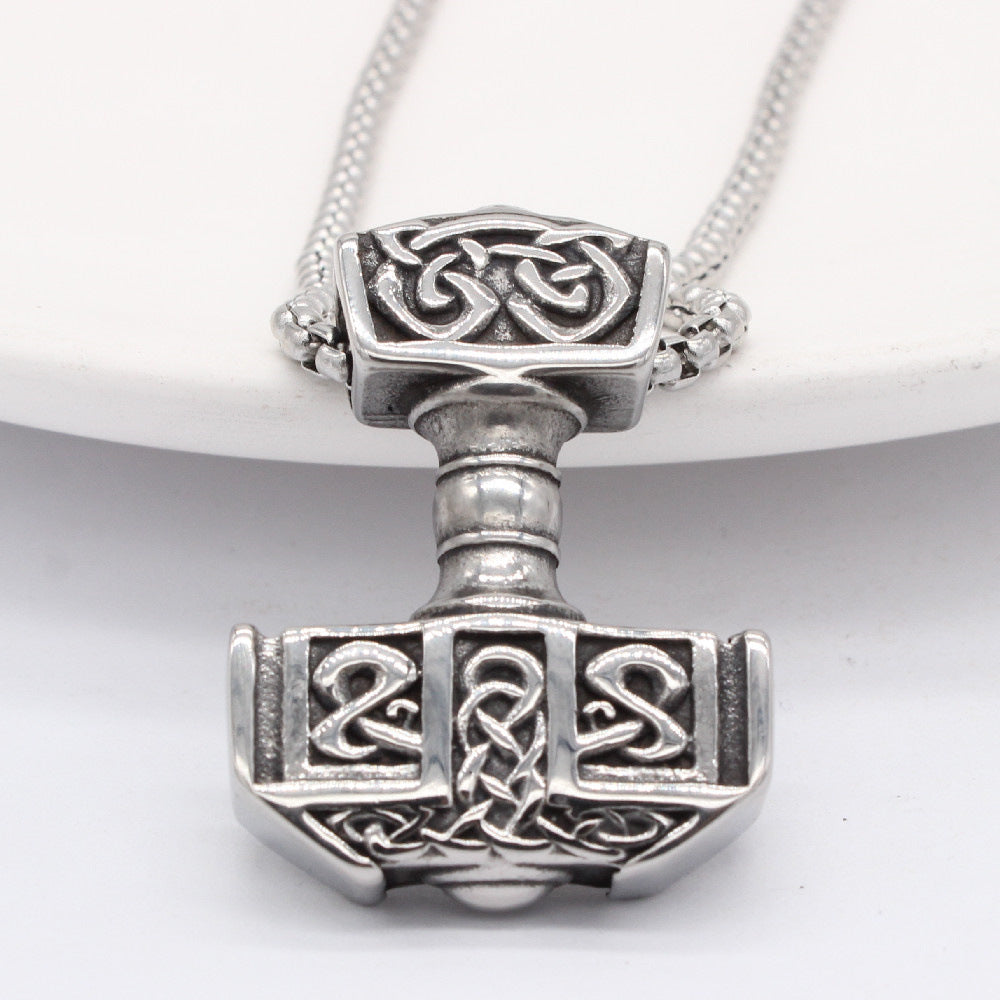 Planderful Viking Pendant Titanium Steel For Men Unisex Bold Protection Statement Charm