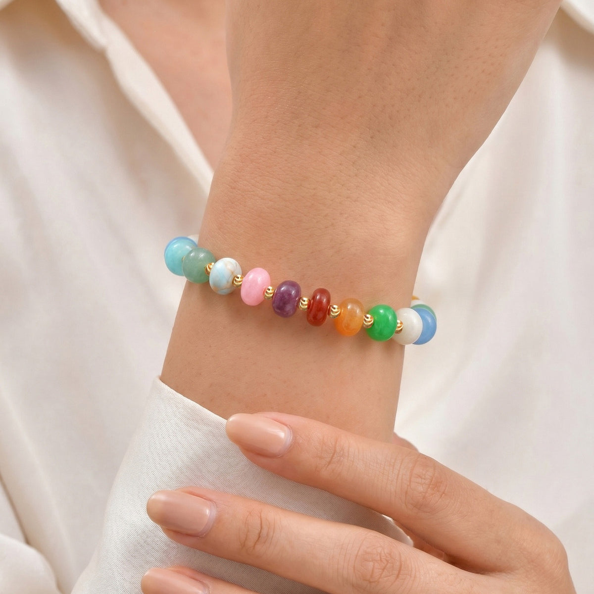 Natural Stone Copper Bracelet
