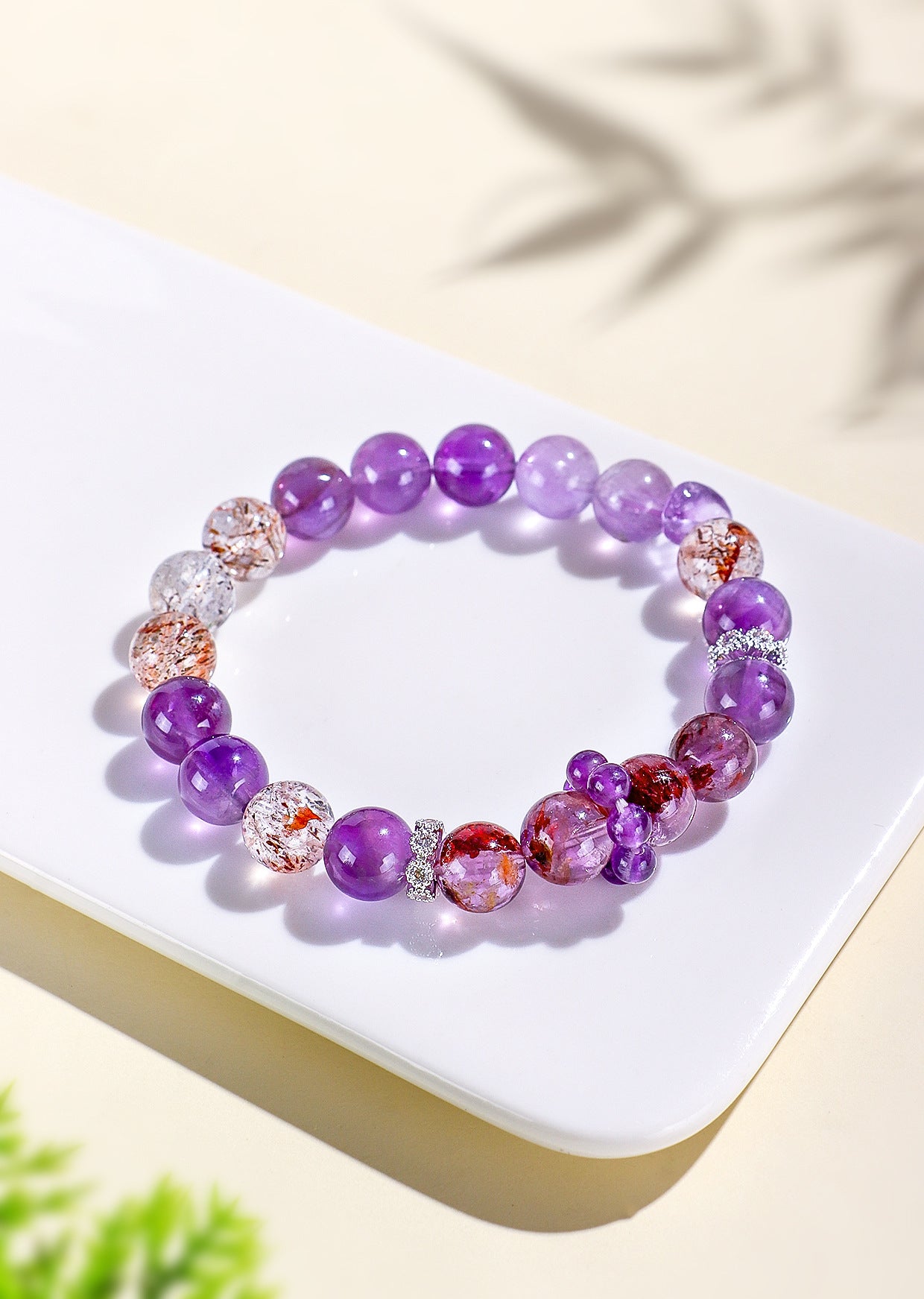 Planderful Fortune's Favor Bracelet – Natural Amethyst Crystal Design