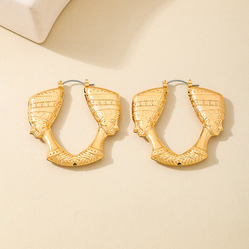 Planderful Vienna Verve Earrings – Unique Retro Metal Design