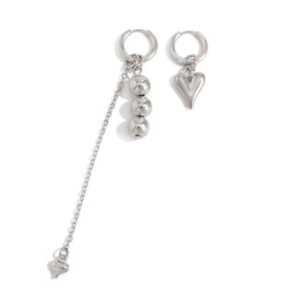 Planderful Titanium Steel Earrings Asymmetric Fringed Statement For Modern Women Vienna Verve