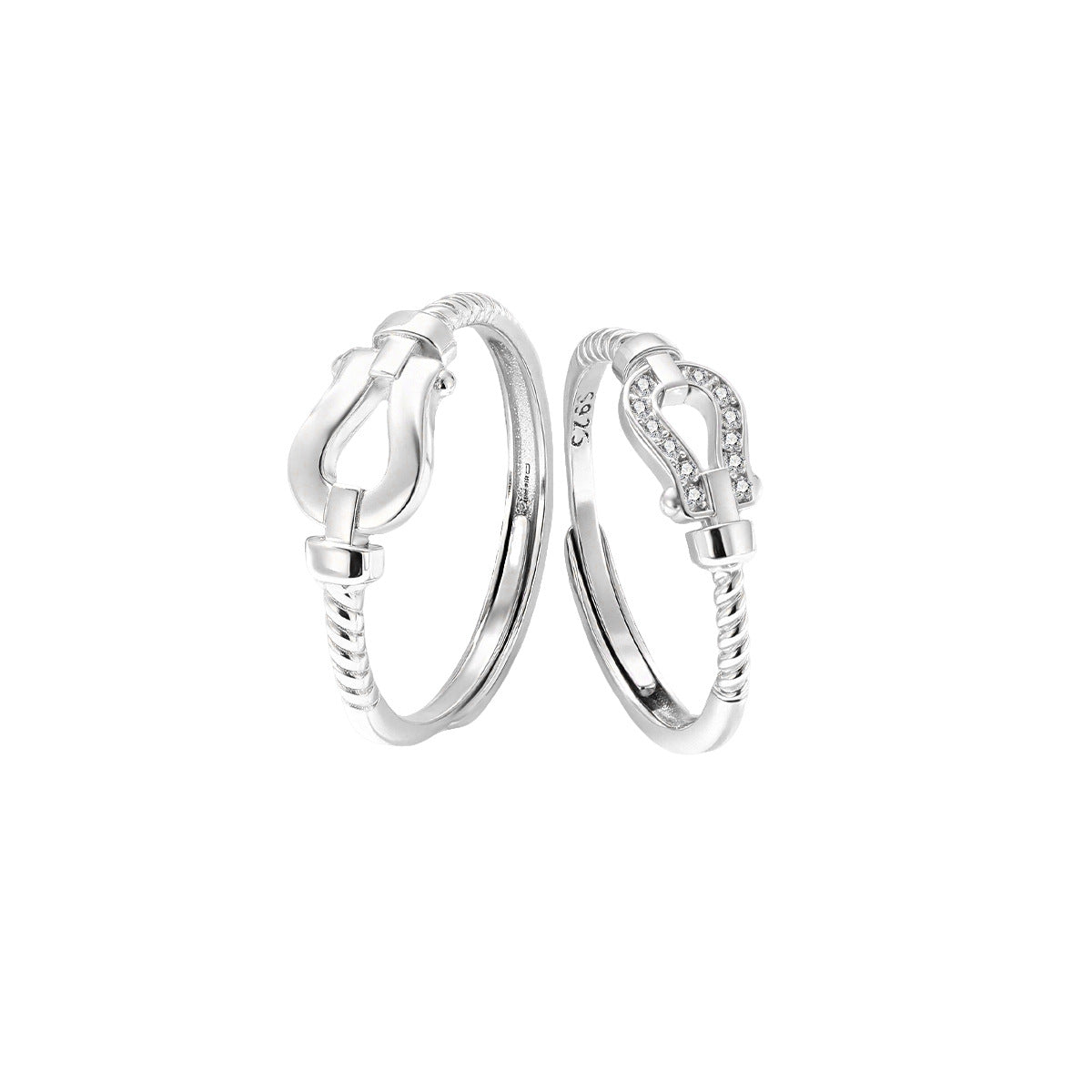 Horse Horseshoe S925 Sterling Silver Ring