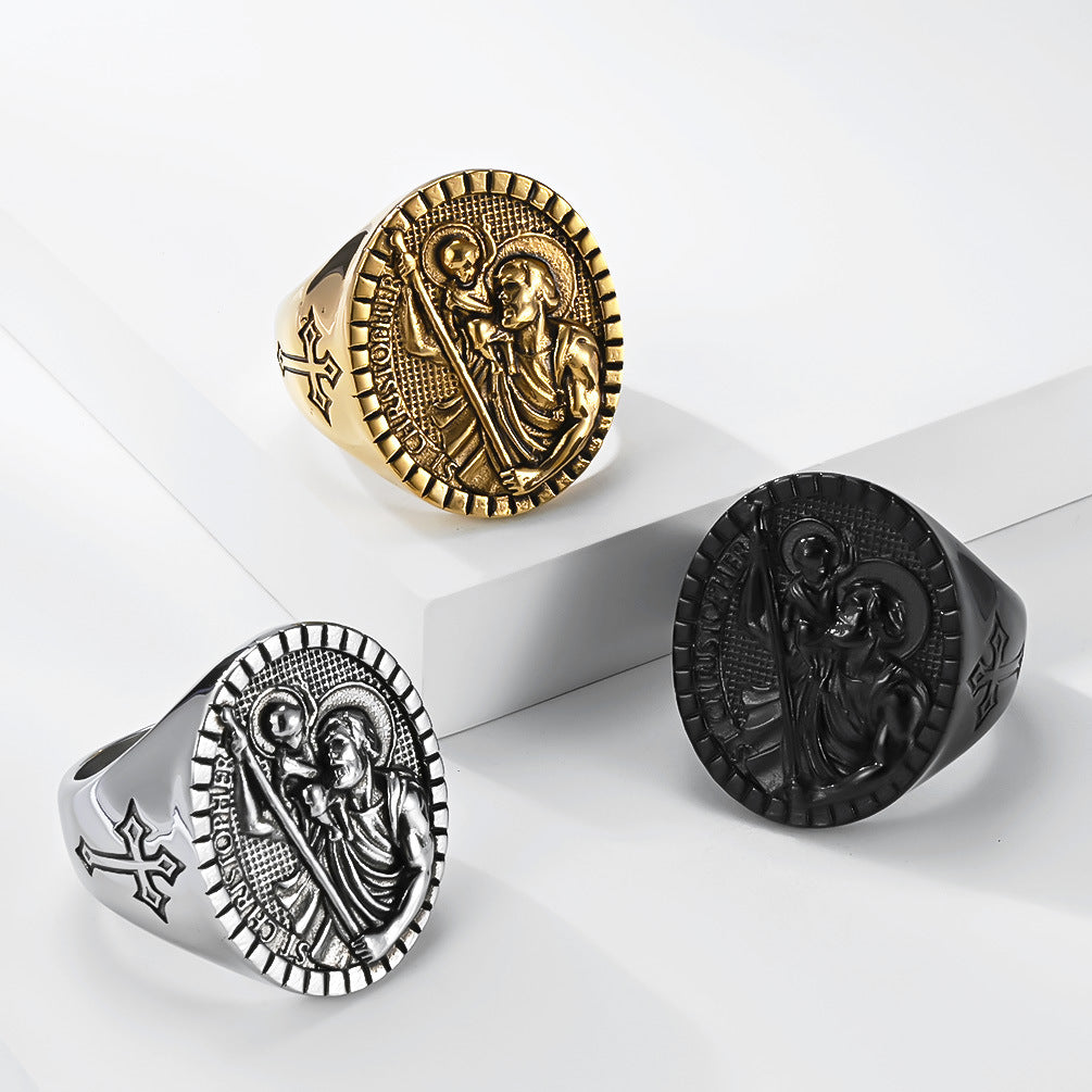 Vintage Cross Men's Ring
