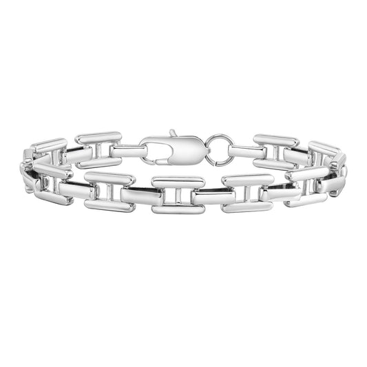 Men's Stainless Steel Hydraulic H Chain Bracelet