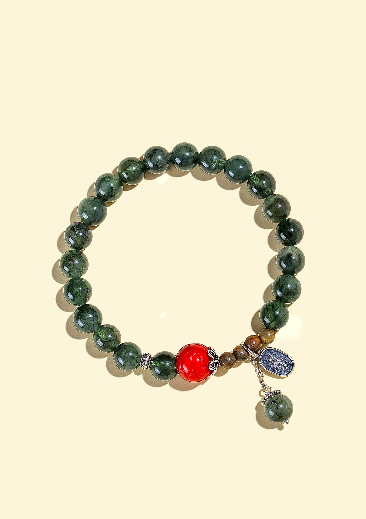 Planderful Fortune's Favor Bracelet – Elegant Natural Crystal and Sandalwood Design