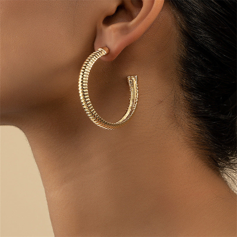 Wholesale High-End Metal Earrings with a Stylish European Flair