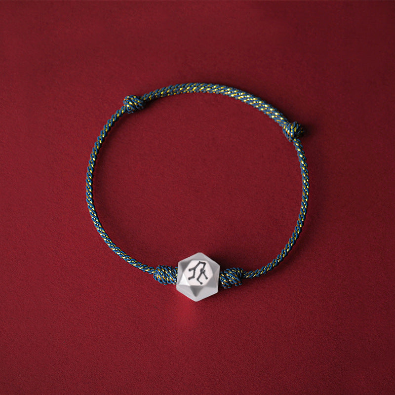 Fortune's Favor: Sterling Silver Constellation Bracelet for Couples