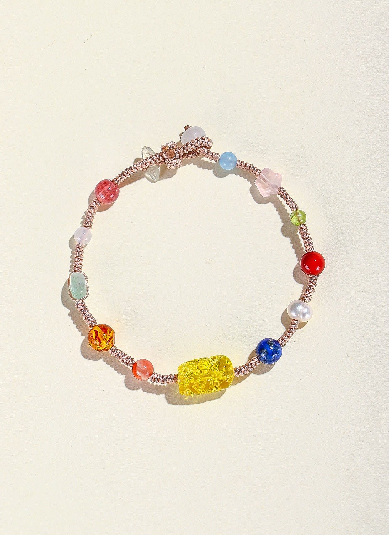 Planderful Fortune's Favor Bracelet – Hand-Woven Crystal Design