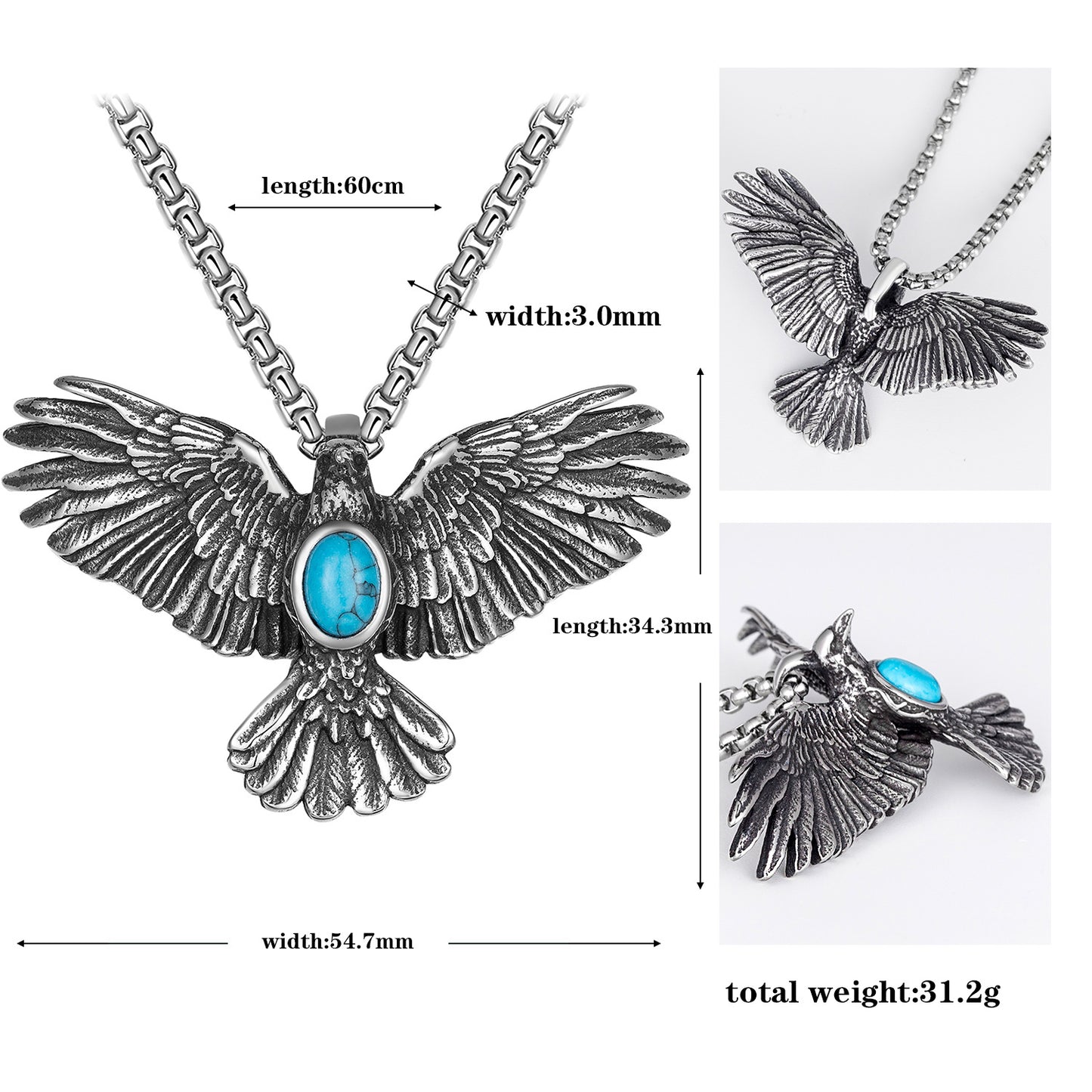 Steel Necklace – Statement Men's Street Style