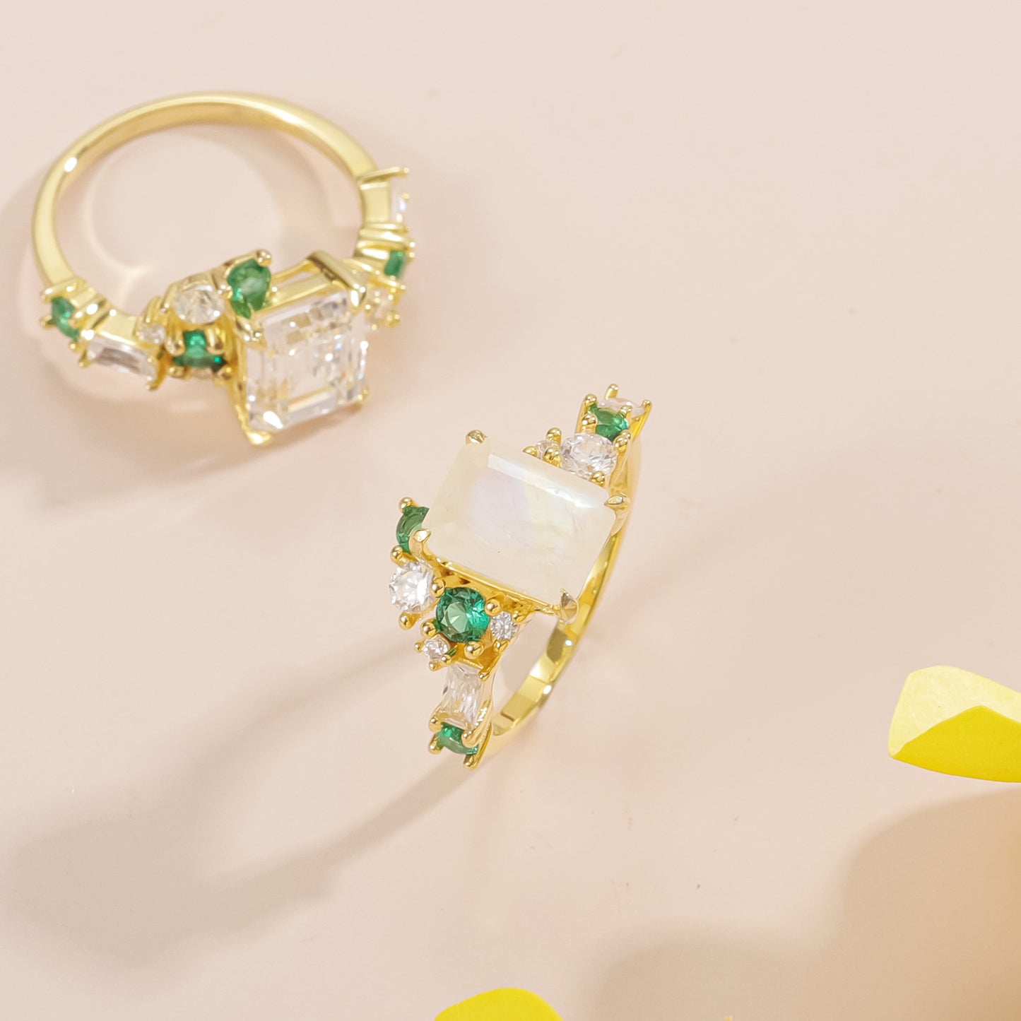 3.0 Carat Square Ring S925 Sterling Silver Moissanite Design