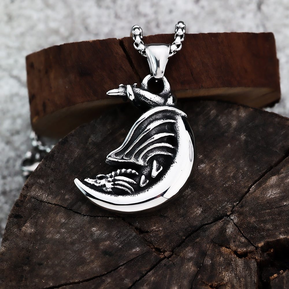 European And American Retro Stainless Steel Men's Pendant Necklace