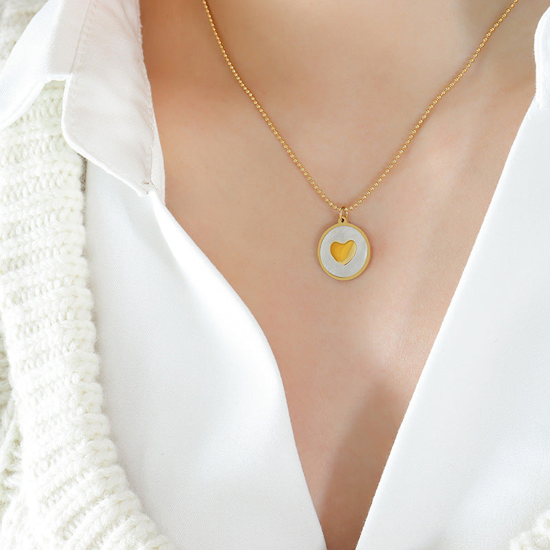 Enchanting Titanium Starfish and Butterfly Necklace with Sea Shell Pendant