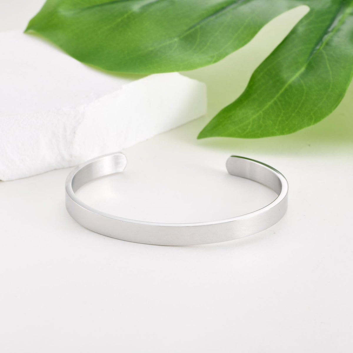 Cross Adjustable Stainless Steel Bracelet for Women