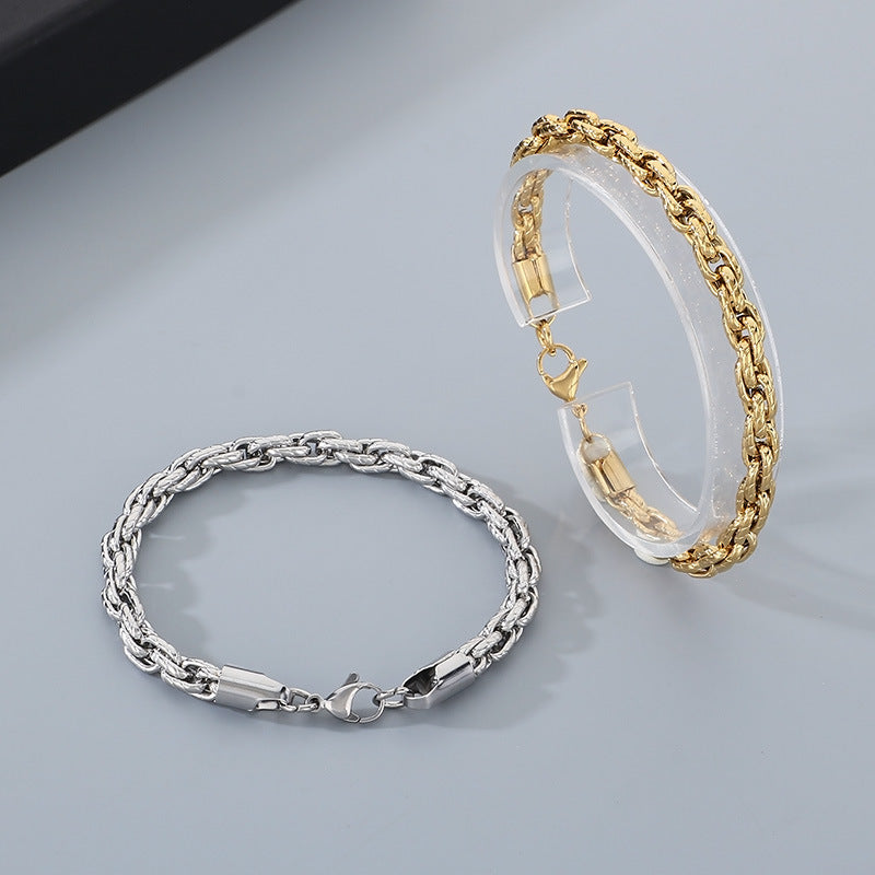 Planderful Mens Stainless Steel Versatile Chain Bracelet