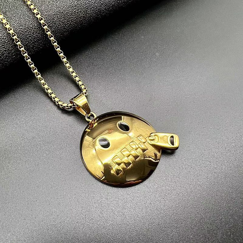 Stainless Steel Necklace – Statement Hip Hop Pendant