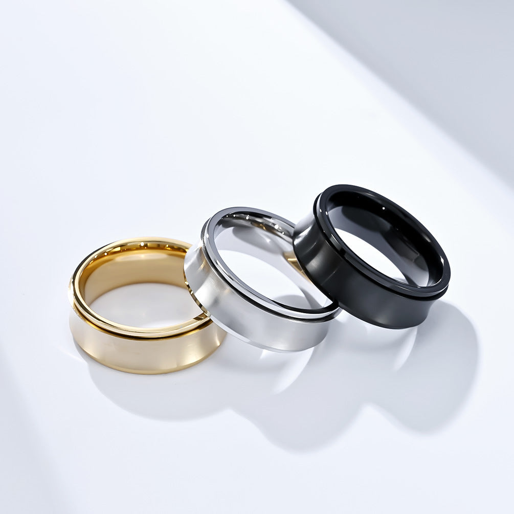 INS Cold Wind Titanium Steel Rotating Ring for Anxiety Relief