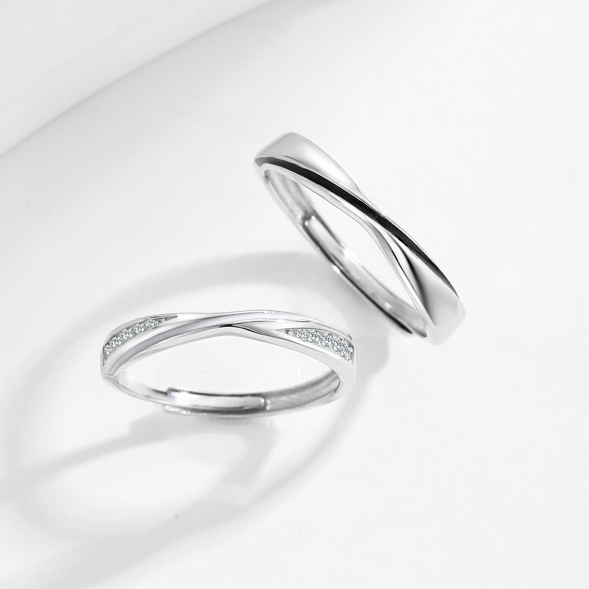 Minimalist Heart S925 Sterling Silver Women's Ring
