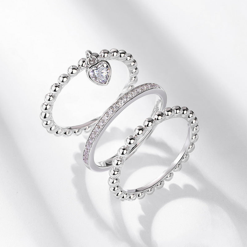 Planderful Stackable Moissanite Sterling Silver Ring – 4 × 4 mm, 0.2 ct