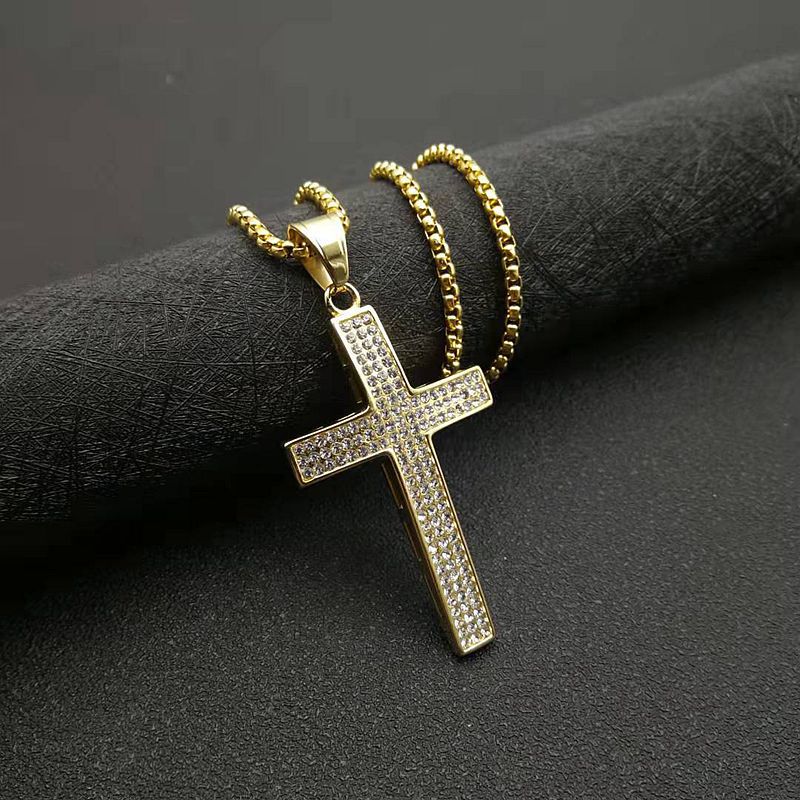 Steel Necklace – Elegant Cross Pendant