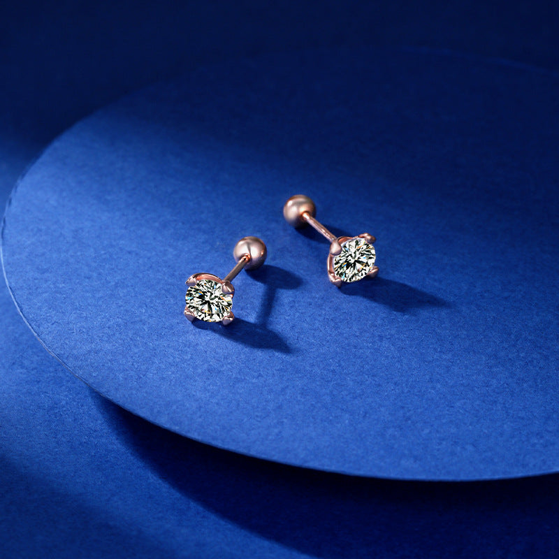 Vintage Rose 925 Sterling Silver Earrings