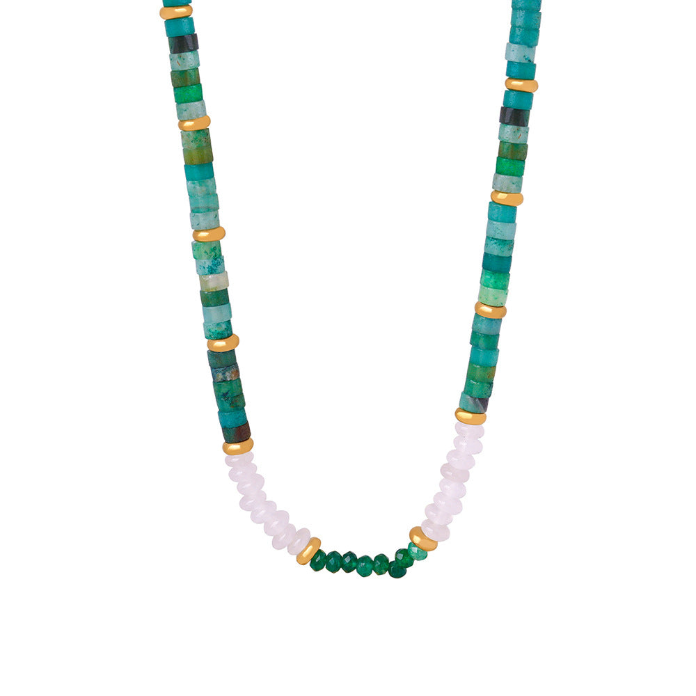 Green Jade Handmade Clavicle Chain Necklace - High-End Luxury Women's Jewelry by Planderful