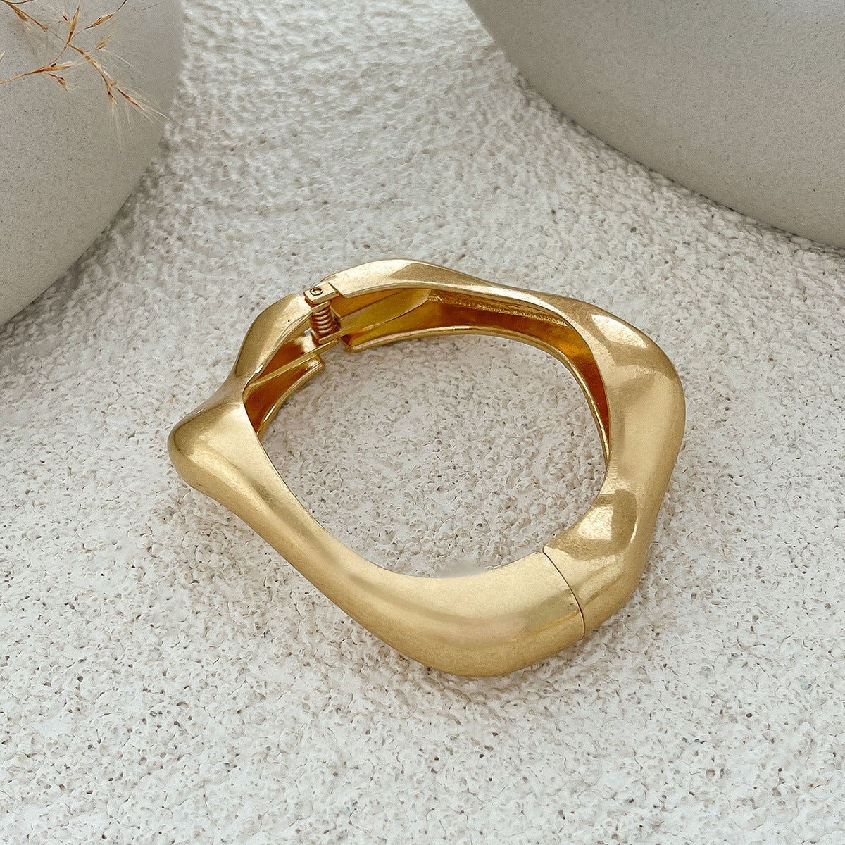 Open Cuff Statement Metal Alloy Bracelet Planderful Vienna Verve For Women European American Style