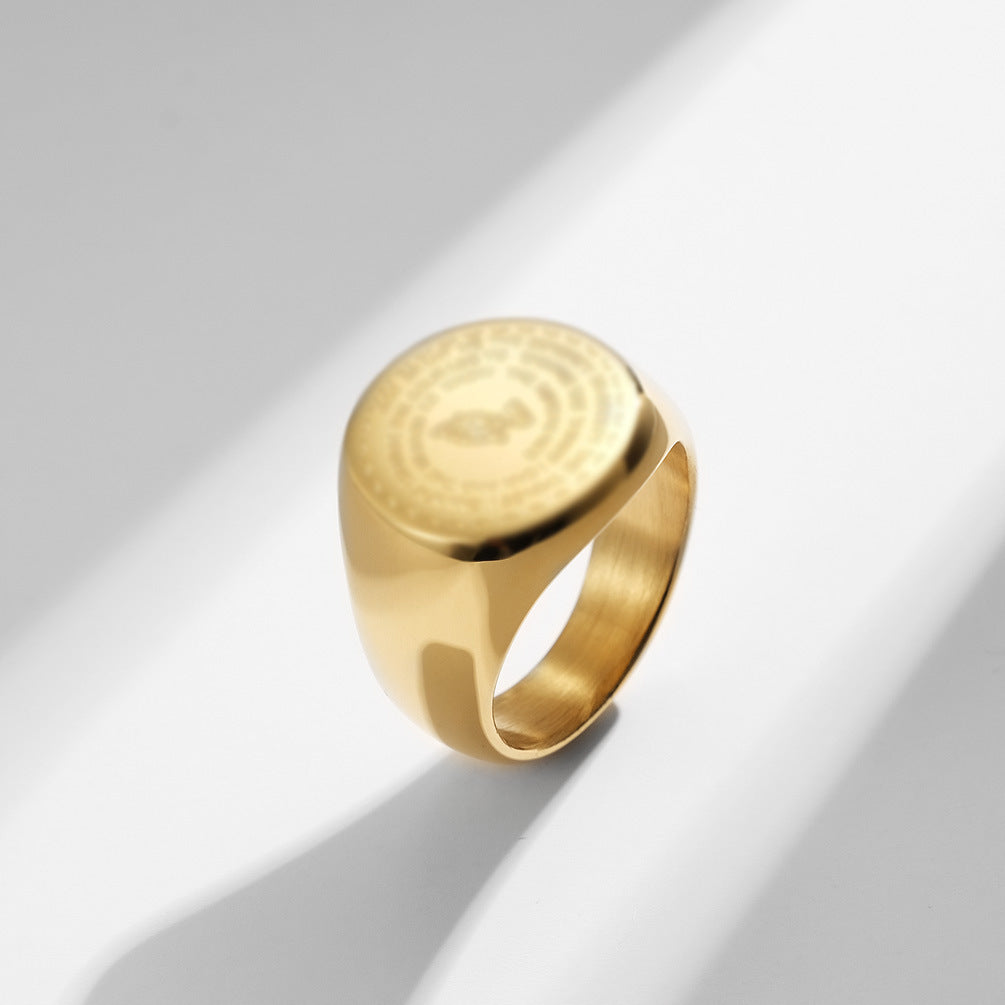 Stylish Titanium Steel Men's and Women's Rings Wholesale