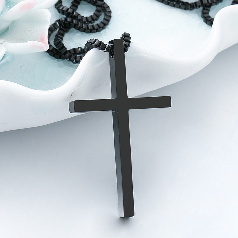 Stainless Steel Unisex Cross Pendant – Version Of The Titanium Steel Pendant Necklace