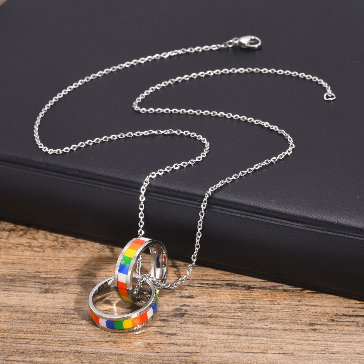 Stainless Steel Pendant — Chain Style Options