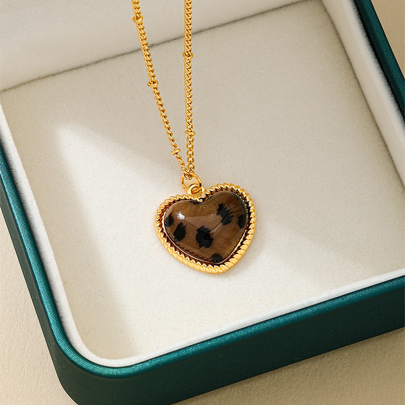 Planderful Vienna Verve Necklace – Stylish Metal Leopard Print Design