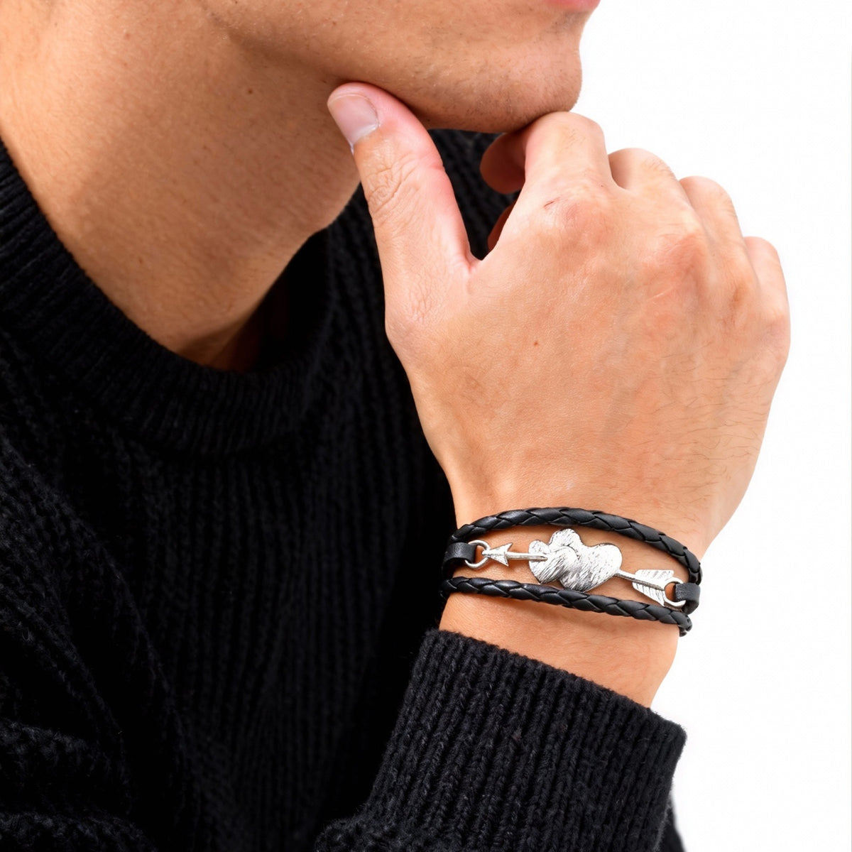 Heart Stainless Steel Bracelet Unisex
