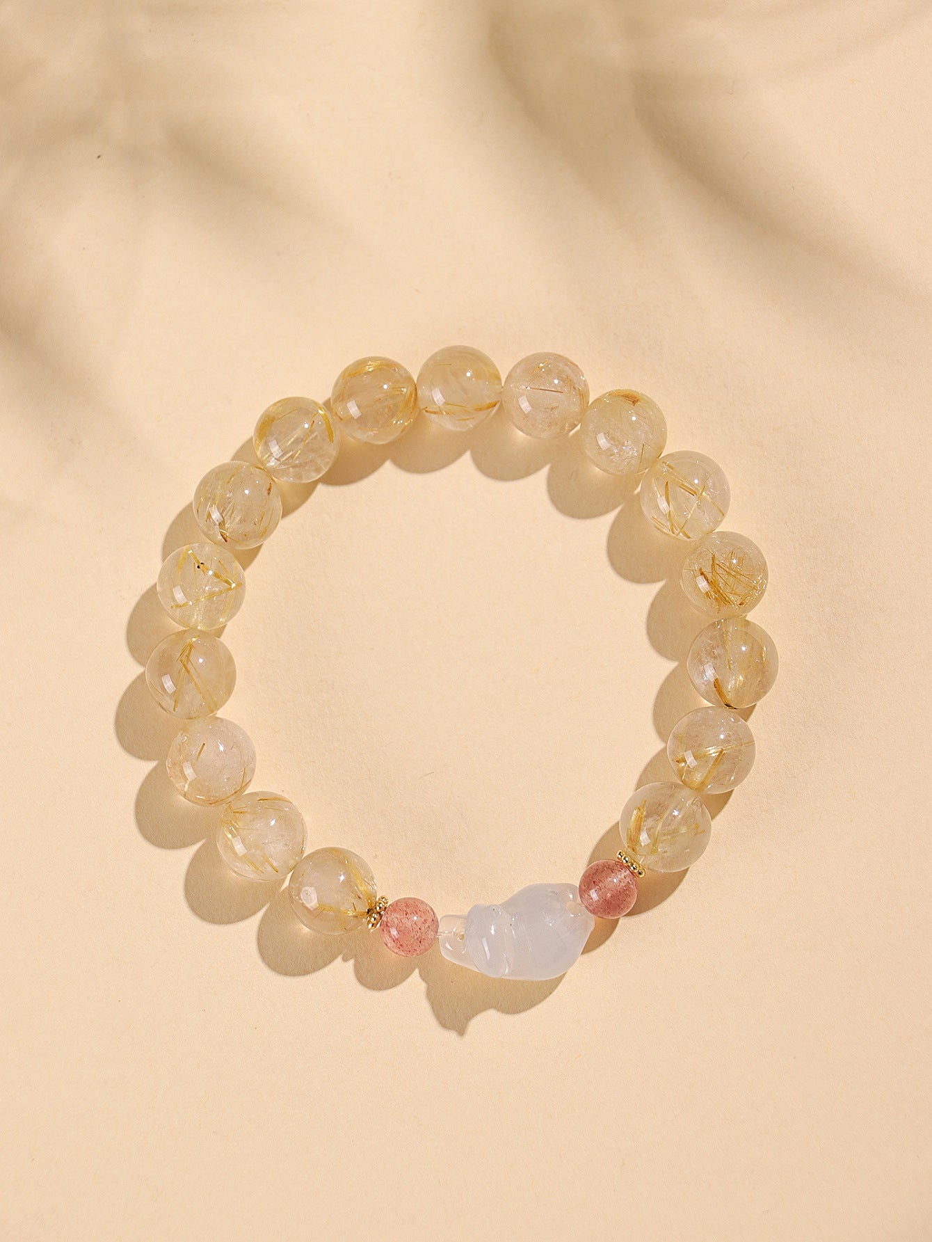 Planderful Fortune's Favor Bracelet – Unique Citrine Design with Crystal Accents