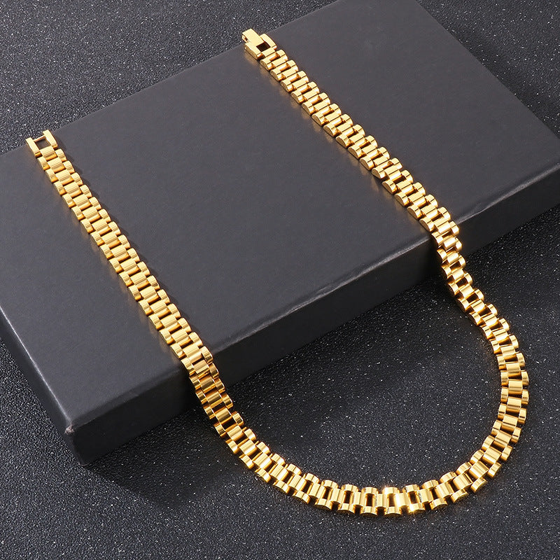 Stainless Steel Men Necklace 10mm Chain Planderful Everyday