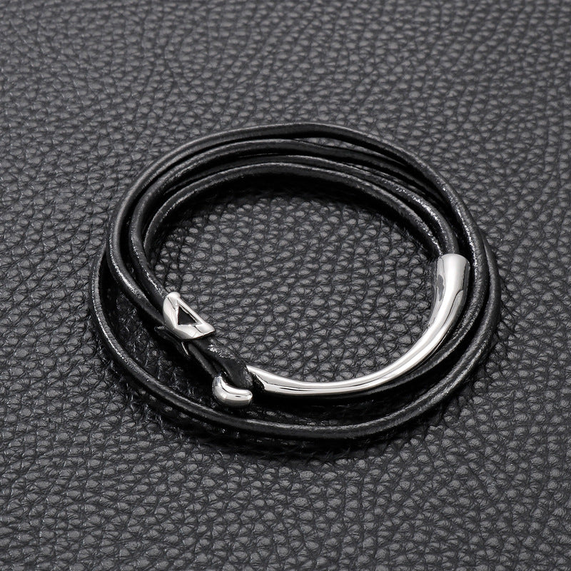 Planderful Everyday Genie Men Leather Rope Bracelet