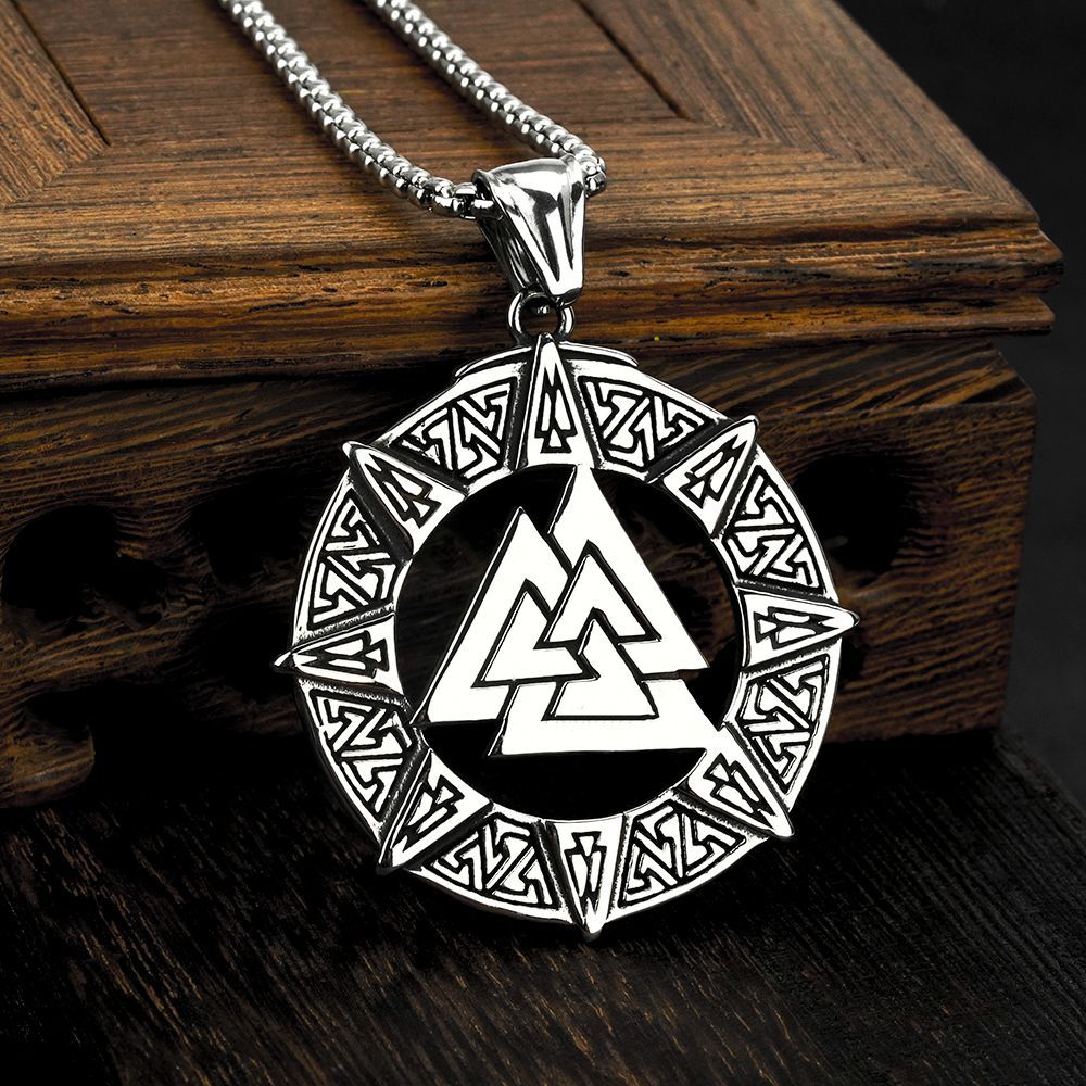 European And American Jewelry Wholesale Men's Viking Pendant Necklace