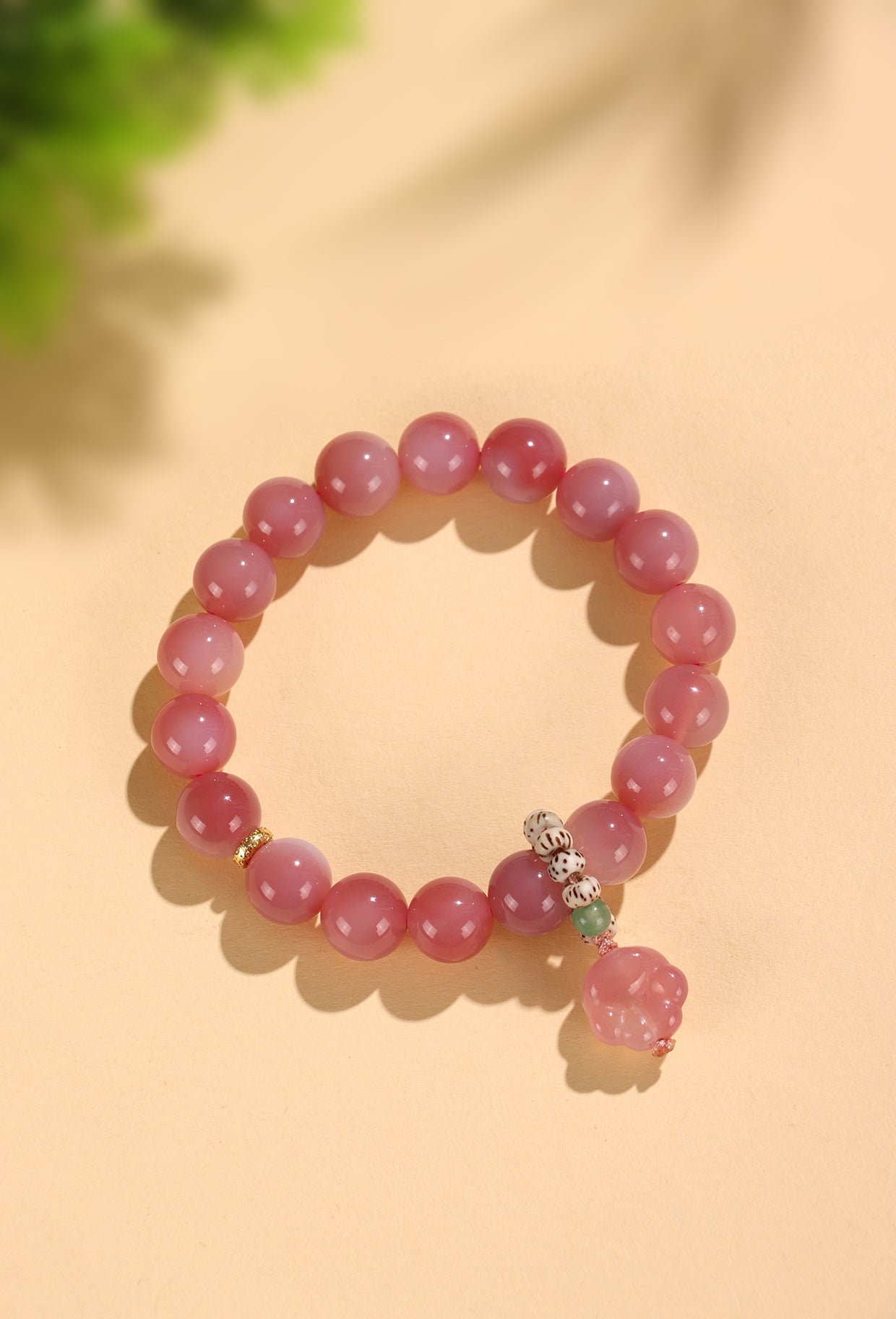 Planderful Fortune's Favor Bracelet – Elegant Pink Crystal Beads