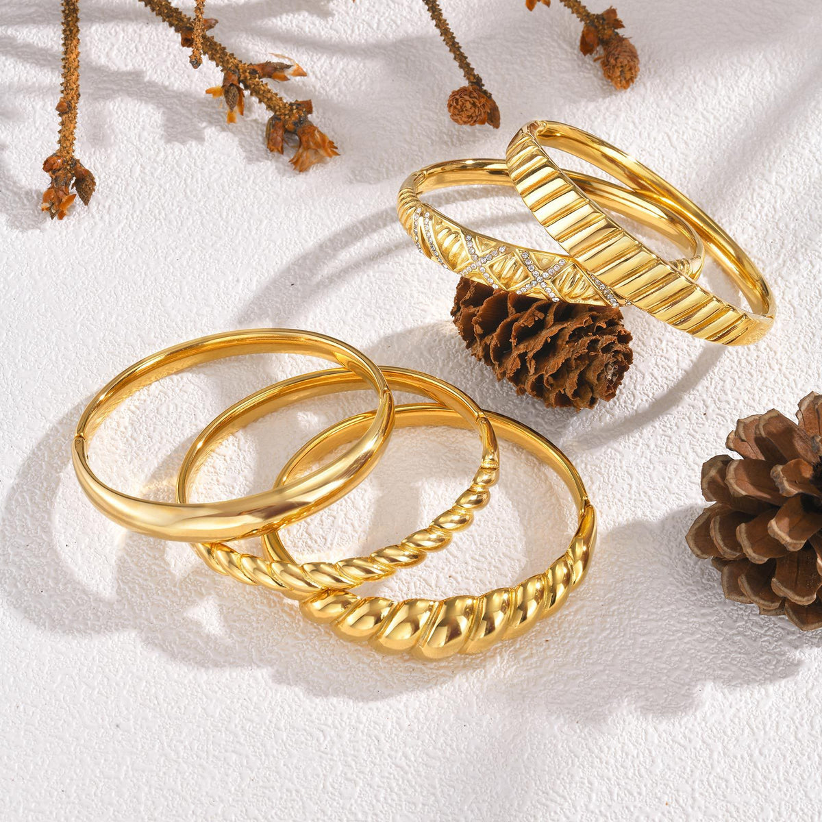Braided Stainless Steel Bracelet for Women