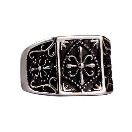 Oriental Mysterious Pattern Titanium Steel Ring Men's Non-Fading Ring