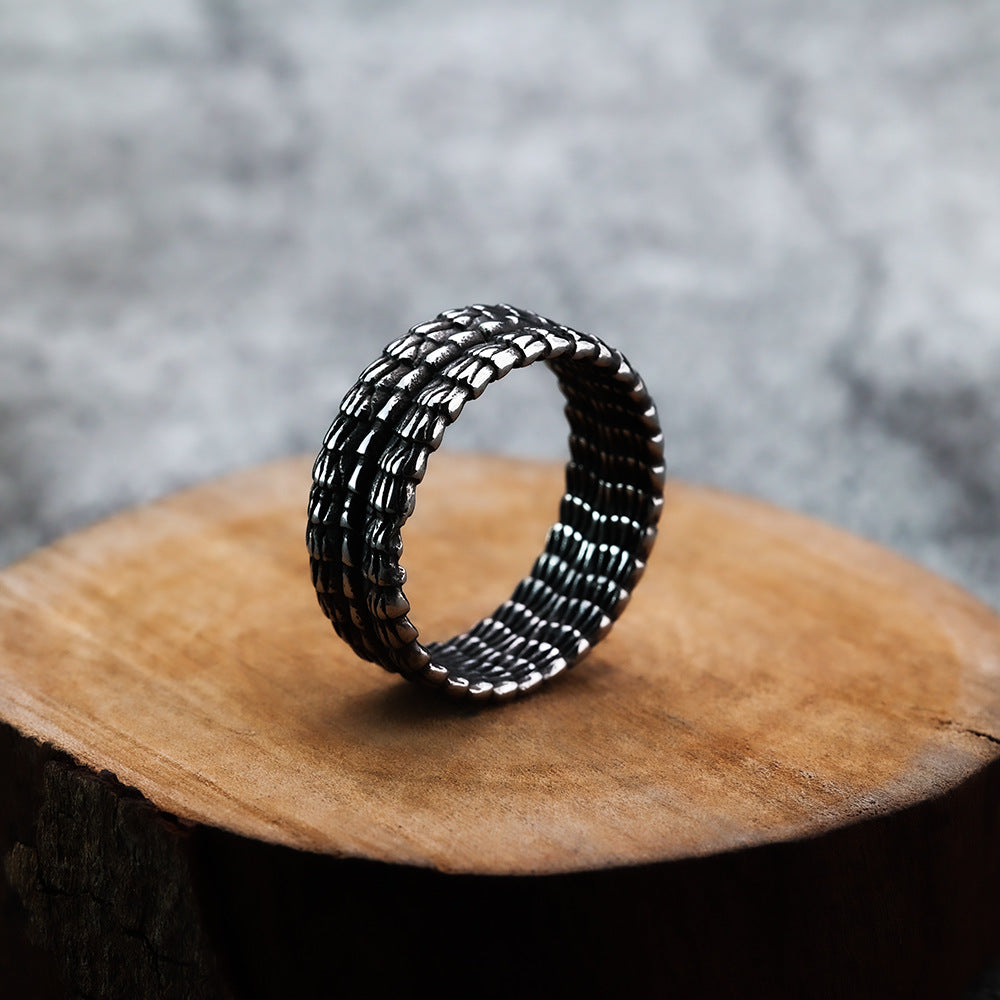 European And American Style Dragon Pattern Men's Ring