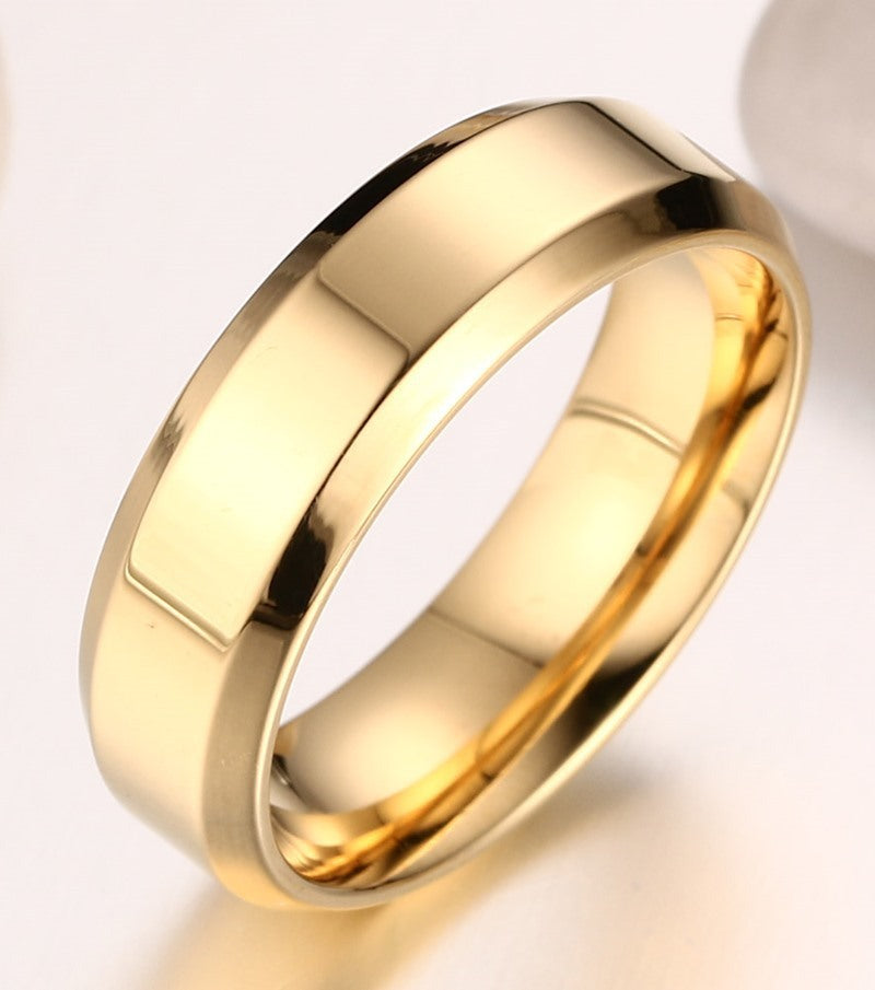 Simple Personalized Ring Stainless Steel Fashion Jewelry