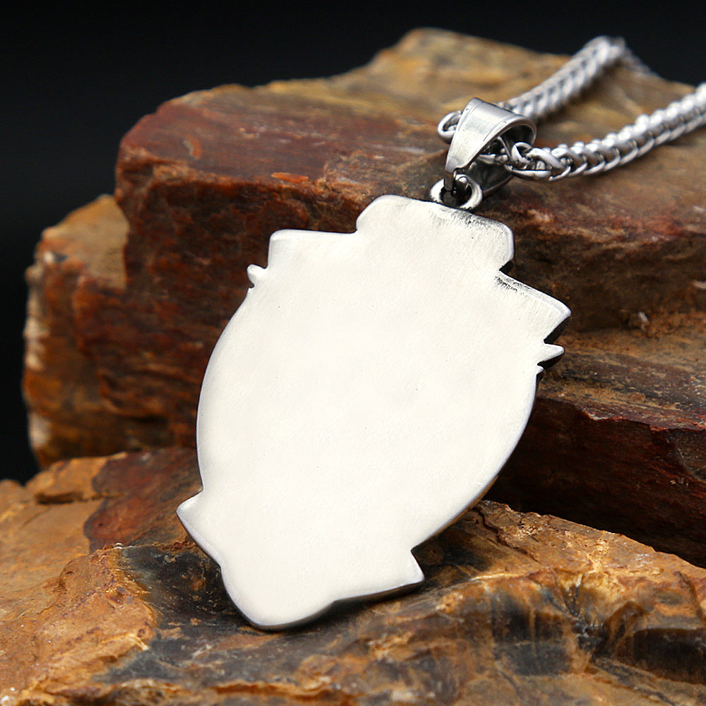 Vintage Eagle Stainless Steel Men's Pendant Necklace